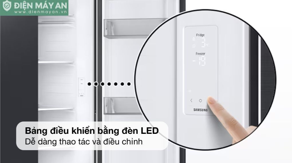 Tủ lạnh Samsung Inverter 578 lít Side By Side RS57DG410EB4SV